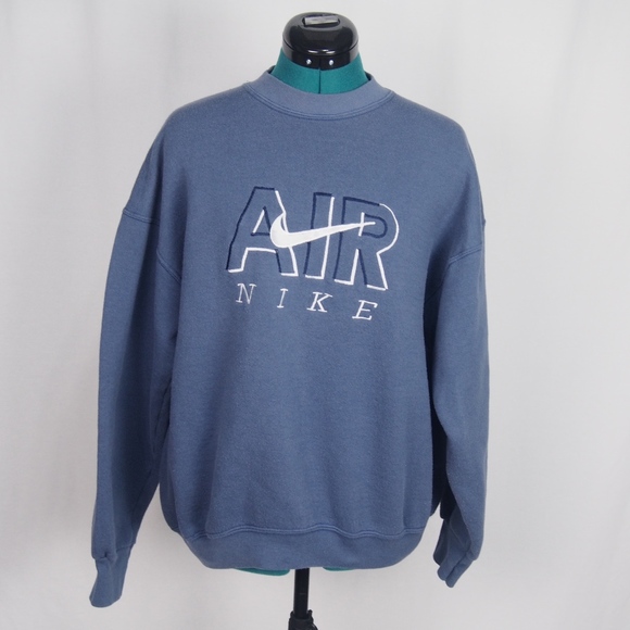 nike air crew sweatshirt blue